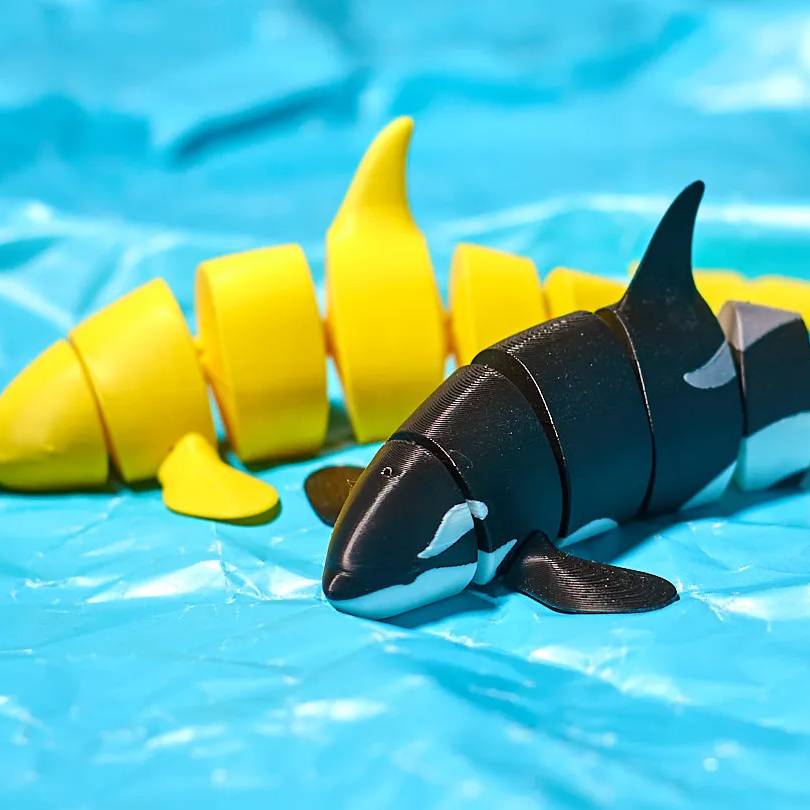 Bronvoorbeeld van het 3D-model Articulated Orca door HOTDIGGITYDOGS