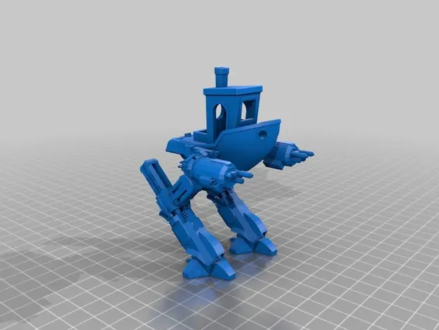 Bronvoorbeeld van het 3D-model Benchy Robot door HIEUHAICHE