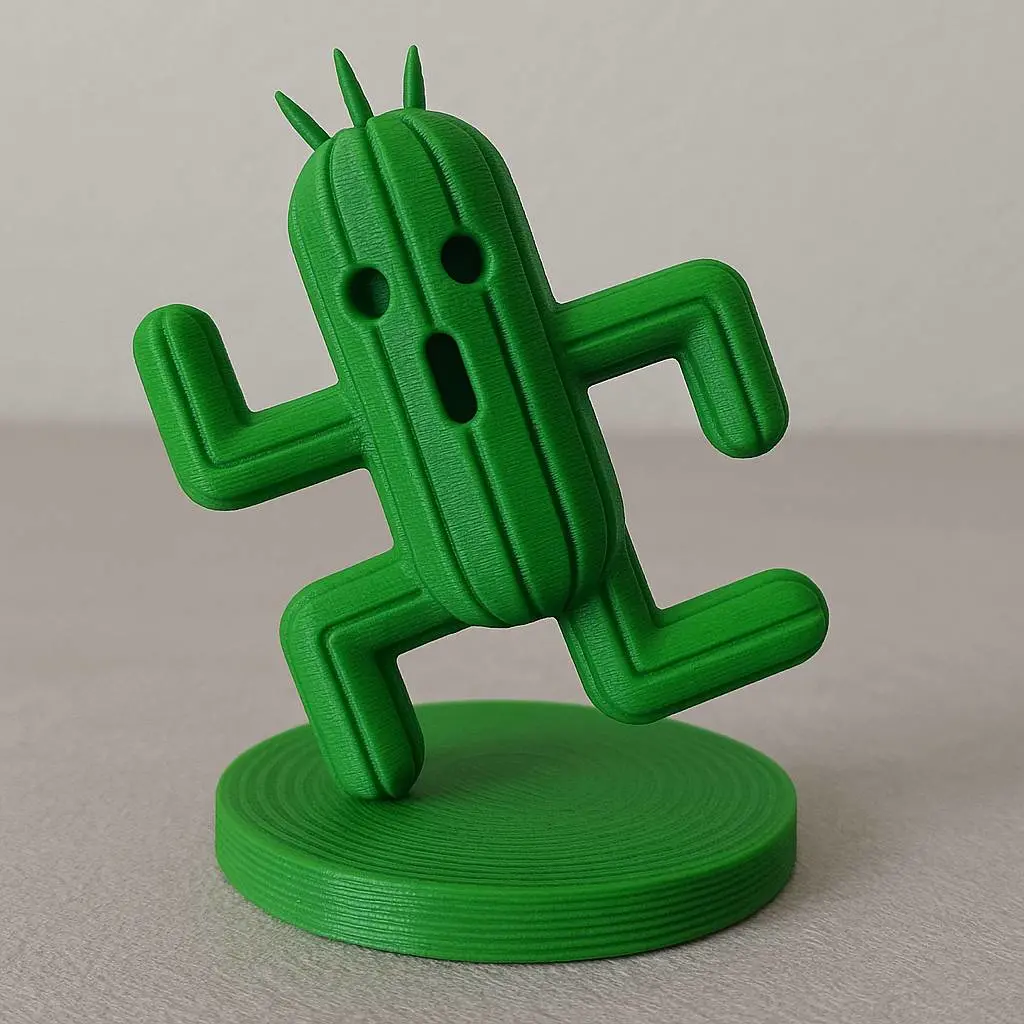 Bronvoorbeeld van het 3D-model Cactuar - Final Fantasy Fan Art door Deadmoon Designs