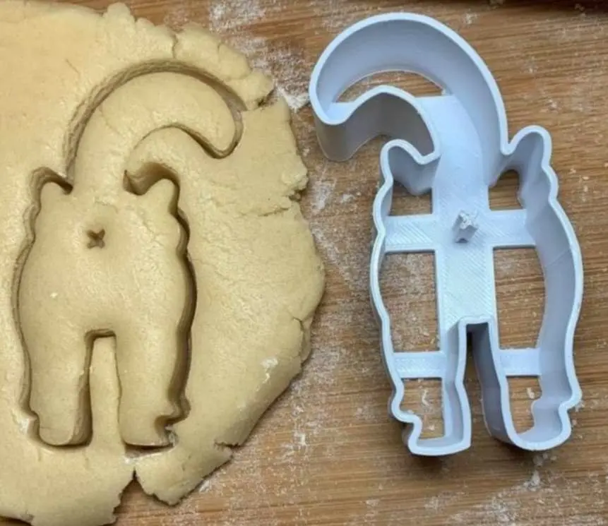 Bronvoorbeeld van het 3D-model cat_but cookie cutter  door Mic-Bot Studio