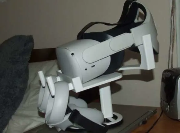 Bronvoorbeeld van het 3D-model Oculus Quest 2 stand door KePoNi